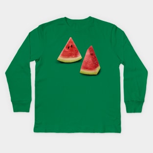 Juicy Watermelon Kids Long Sleeve T-Shirt